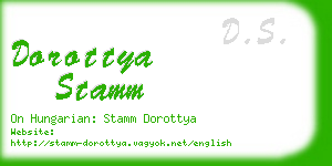 dorottya stamm business card